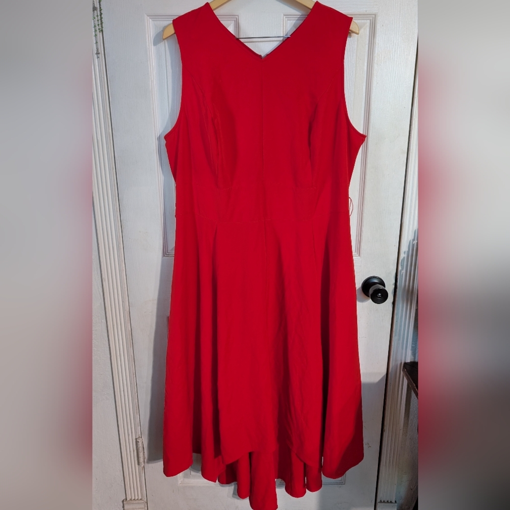 NWOT Lane Bryant Elegant Red Sleeveless Dress Size 20 0097